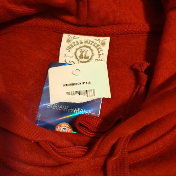 Jones & Mitchell Officially Licensed Collegiate WSU Cougar Mom Hoodie Maroon NWT - Picture 10 of 10